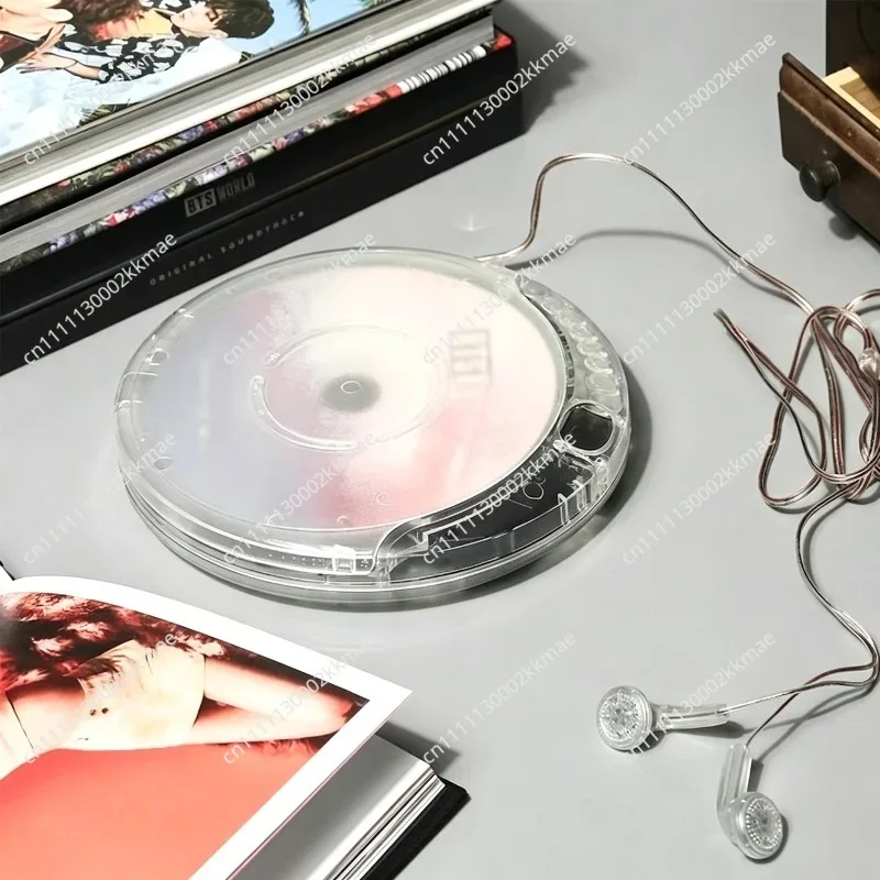 Fully Transparent CD Player Portable Album Headphones USB Cable External Speaker