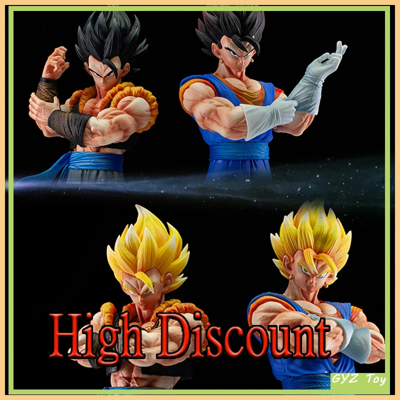 

Dragon Ball Z Vegetto Action Figure Gogeta Figuras Two Heads Replacable 27cm Statue Model Collection Decoration Birthday Gifts