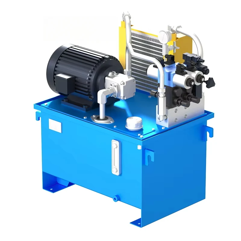 

Small Power Unit Hydraulic Press Full High-Pressure Oil Pump Motor Accessories New Condition Hydraulic Station System Assembly