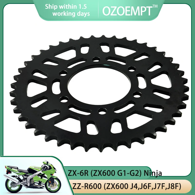 

OZOEMPT 525-40T Motorcycle Rear Sprocket Apply to ZZ-R600 (ZX600 J4,J6F,J7F,J8F) 05-08 ZX-6R (ZX600 G1-G2,J1-J3) Ninja 98-02