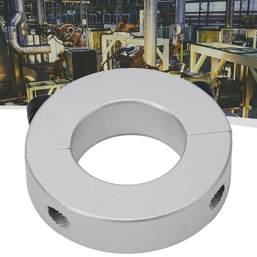 1pc Double Split Shaft Clamp Aluminium Alloy Collar Secure Stabilize 45mm 50mm 55mm 60mm Shafts Clamp Tool Parts