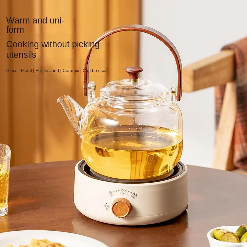 250/500W New Multipurpose Electric Stove Water Boiling Tea Stove Mini Electric Stove Tea Maker for Flat Cookware and Cups