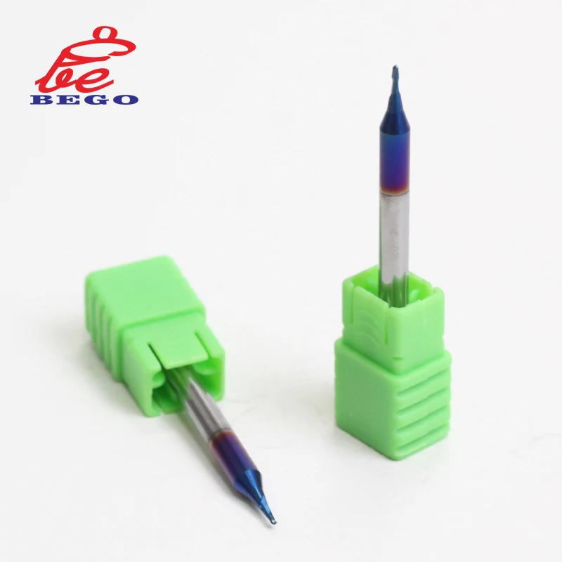 HRC55 HRC60 HRC65 Micro Ball Nose End Mill R0.1 R0.15 R0.2 R0.25 R0.3 R0.35 R0.4 R0.45mm Bull Milling Cutter CNC Engraving Bit