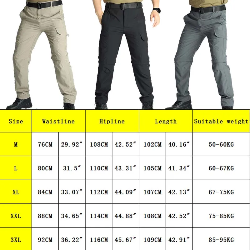 Pantalones impermeables de senderismo con cremalleras desmontables - imagen 5