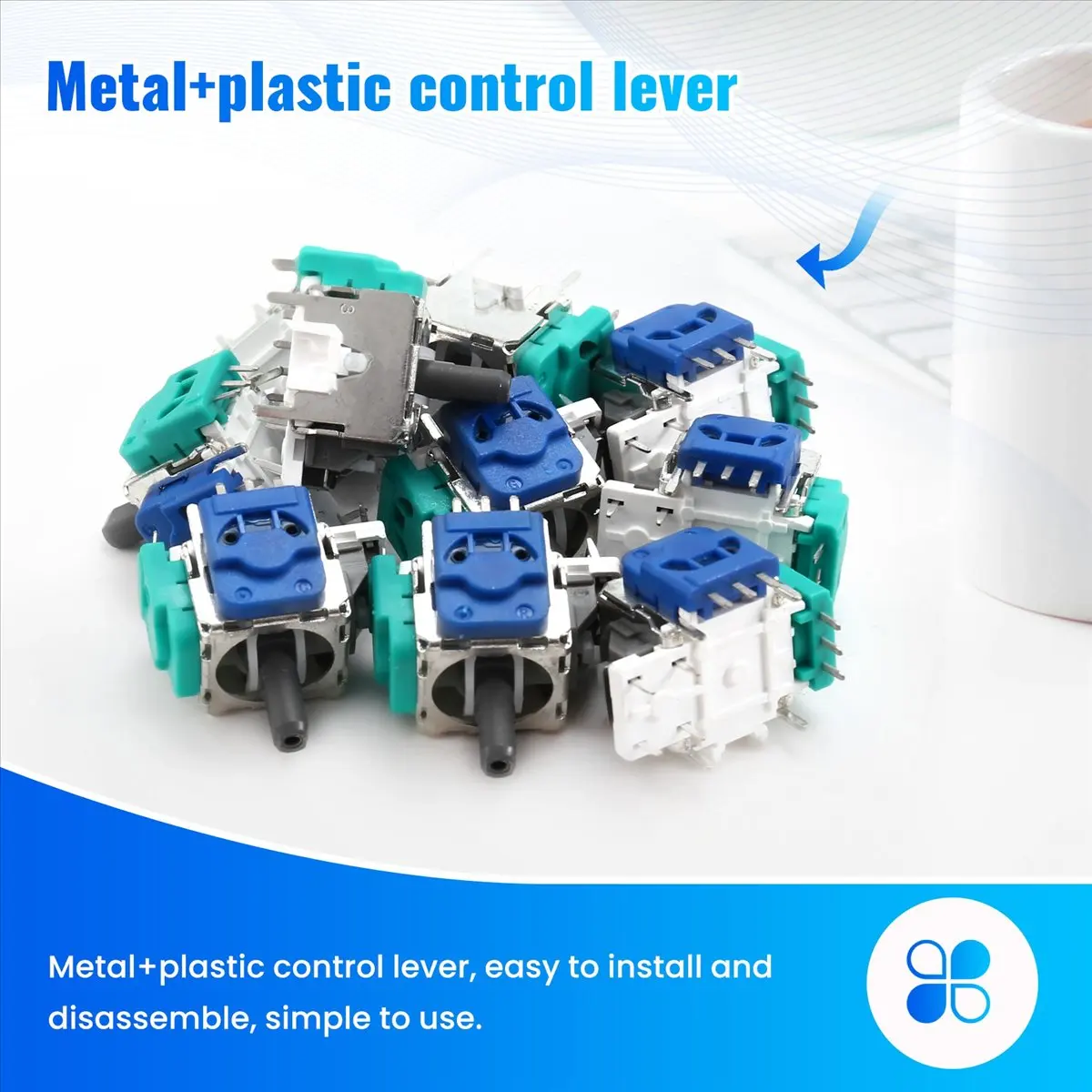 DT81 10 PCS Hall Electromagnetic Joystick for Xboxone Hall Joystick Potentiometer 3D Hall Electromagnetic Joystick