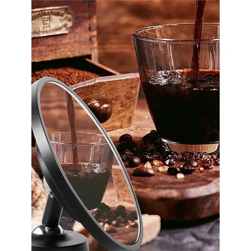 A25I-For Coffee For Italian Espresso Observation Mirror With Bottomless Filter Basket, Reflective Mirror For Coffee Extraction