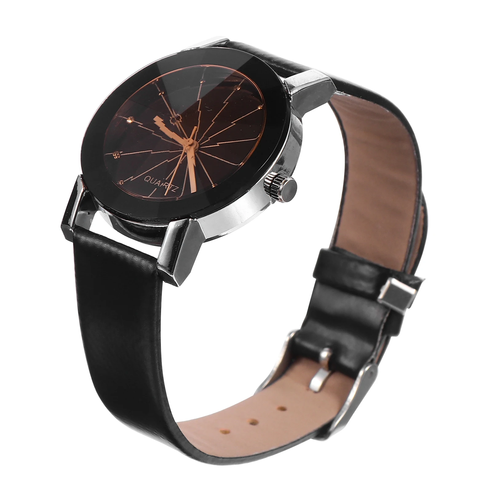 

Stainless Steel Buckle Quartz For Pu Strap Casual Wristwatch Fashionable Durable Comfortable For Women Ladies Wrist