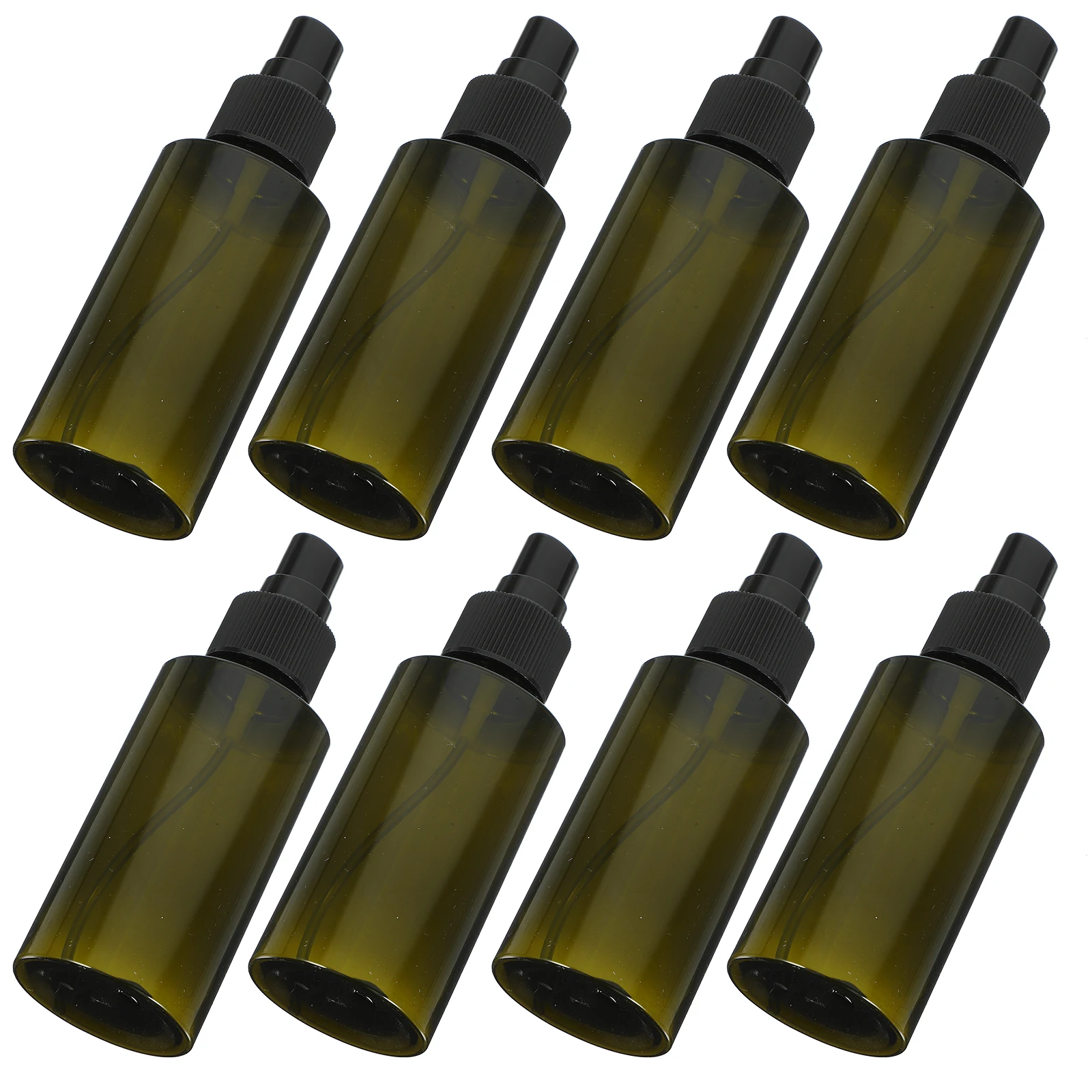 

10 pcs 150ml Black Striped Heads Portable Empty Toner Bottles Refillable Travel Plastic Lotion Bottles Reusable