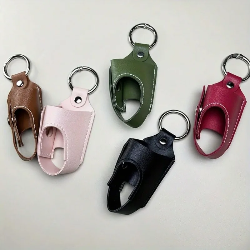 Asthma Inhaler Keychain Holder Casual Style Cough Bottle Protector Portable Available In Black Blue Pink Grey For Outdoor Use