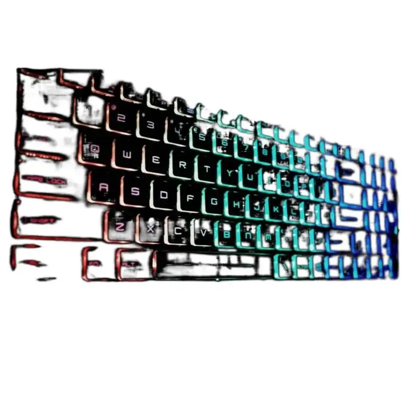 

Новинка для ноутбука GE62 2QD GE62 2QE GE62 2QF, американская клавиатура с RGB-подсветкой