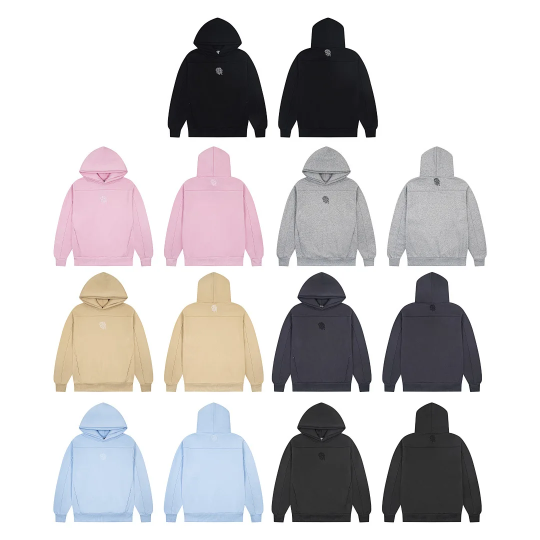 

Mertra Embroidered Fleece-Lined High-Street Oversized Fall/Winter Unisex Casual Batwing-Sleeve Hoodie for Men