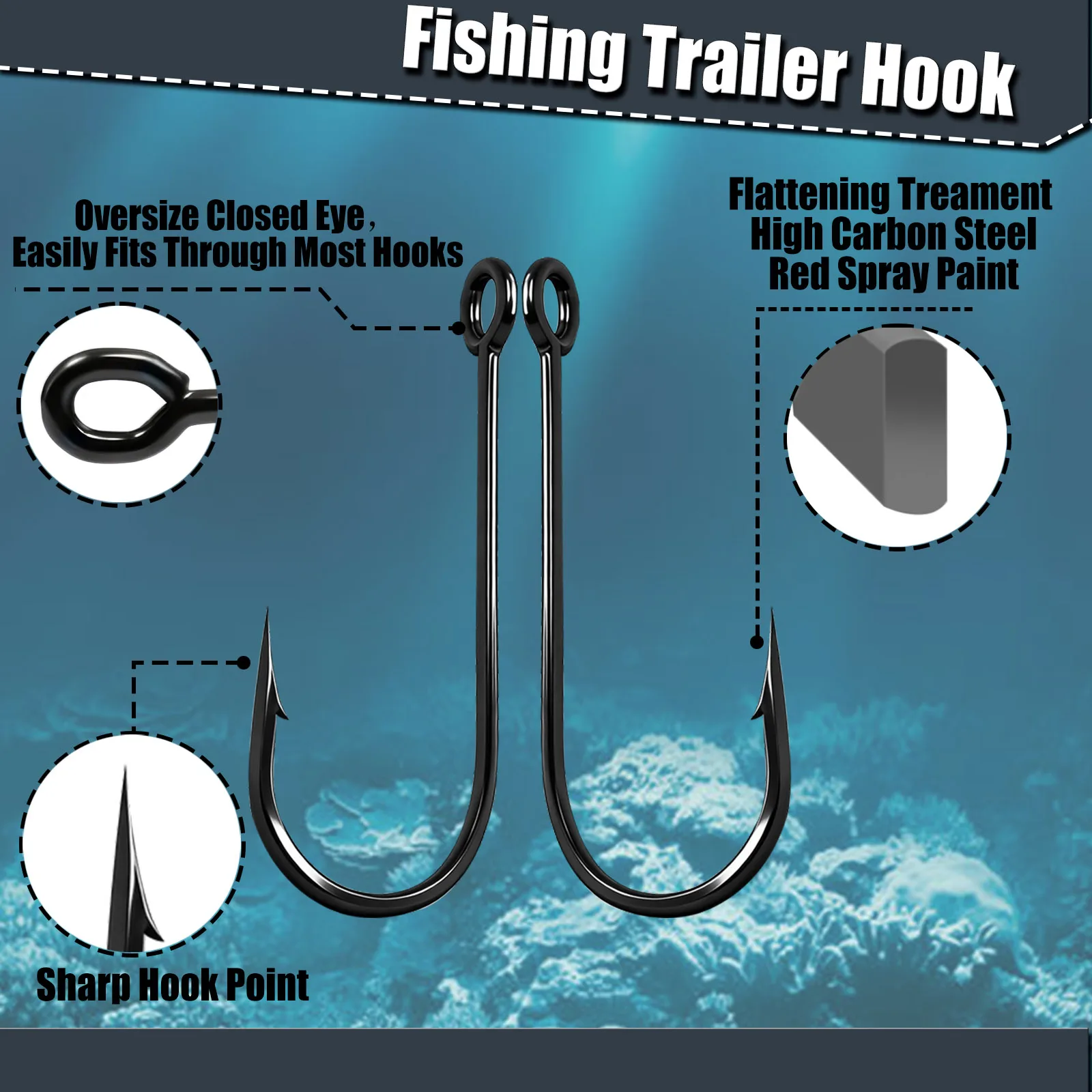 Anzuelos 9KM para Spinnerbait, Buzzbait & Jig Head – Salada, Dulce - imagen 4