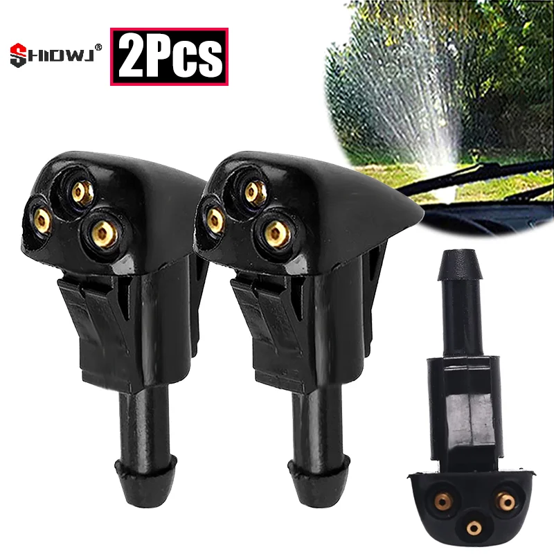 

2 шт., 3 отверстия, насадка для омывателя лобового стекла автомобиля, универсальные насадки для омывателя лобового стекла, распылители воды для стеклоочистителей, автоаксессуары