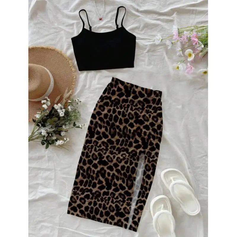 

Cross-Border Pure Color Holiday Sle Thin Strap Vest Coords Casual Sport Suit Seven Sve Length Autumn Season Men's Wear