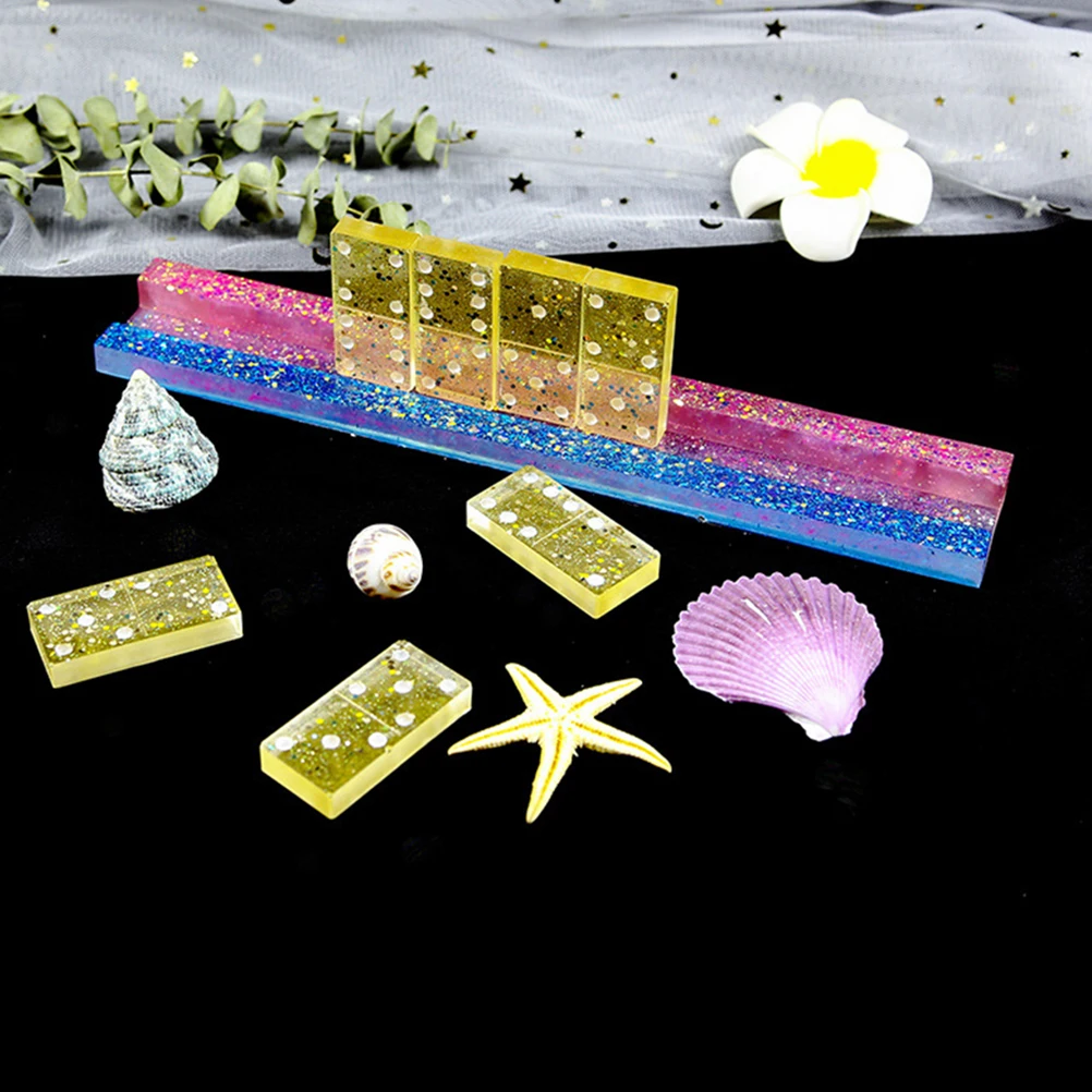 

Silicone Domino Storage Holder Mold Flexible Reusable DIY Craft Bracket Tools for Art Projects ganize Game Pieces Gifts