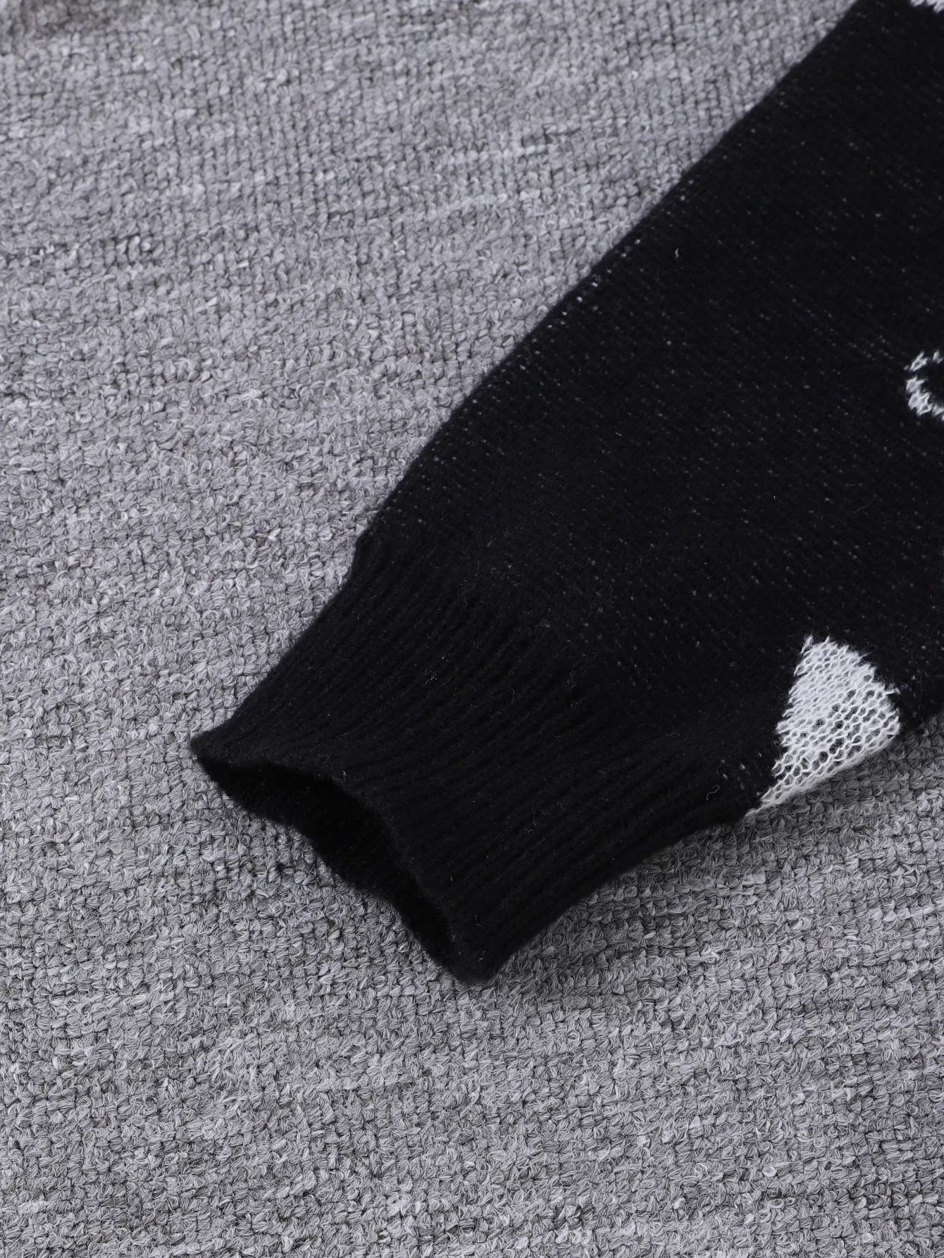 New Popular Spring & Fall Astronaut Star-Picking Jacquard Pattern Pullover Sweater Casual Round Neck Contrast Color Knitted Men\'