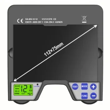 Rechar el casco de soldadura con oscurecimiento automático CE de la batería con filtro de aire