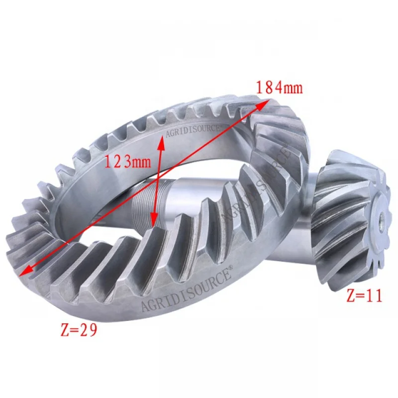 Tahan lama: Untuk Foton Lovol bagian traktor 804/904 nomor Axle depan Drive Axle utama dan pasif Helical Bevel Gear Assembly