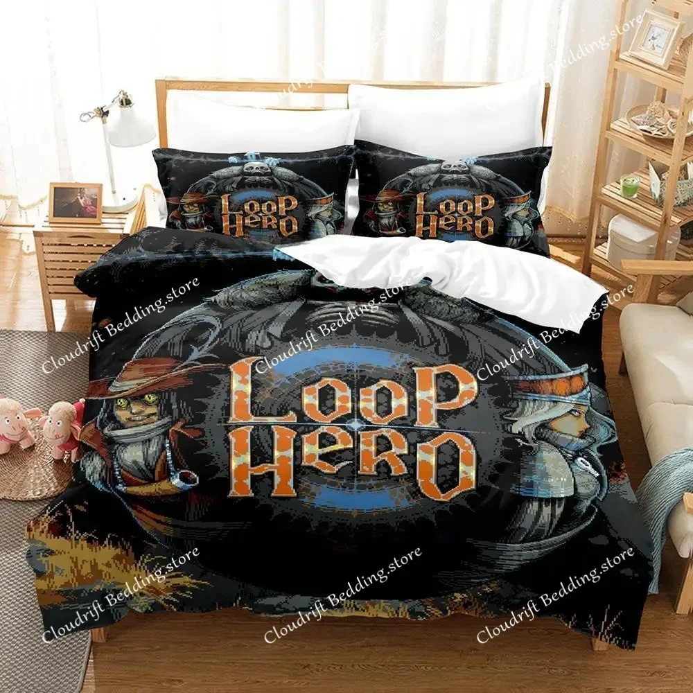 

Loop Hero Bedding Set Single Twin Full Queen King Size Bed Set Adult Kid Bedroom Duvet Cover Sets 3D Print Anime Bed Sheet Set