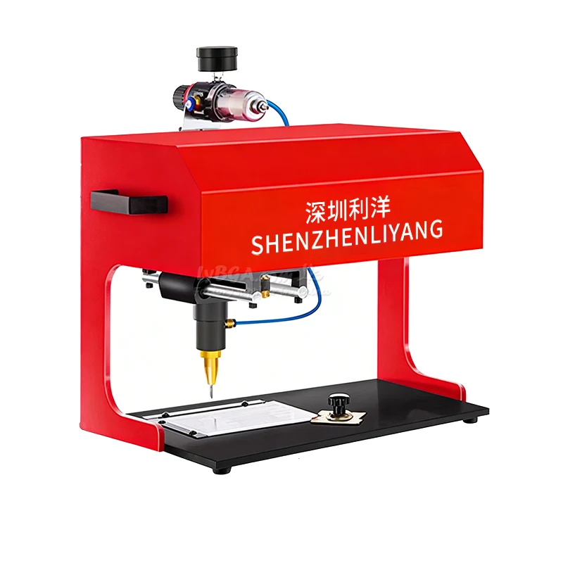

LYBGACNC 200*130mm 300*200mm Pneumatic Electric Desktop Marking Machine Metal Engraver Aluminum Plate Nameplate Engraving Router