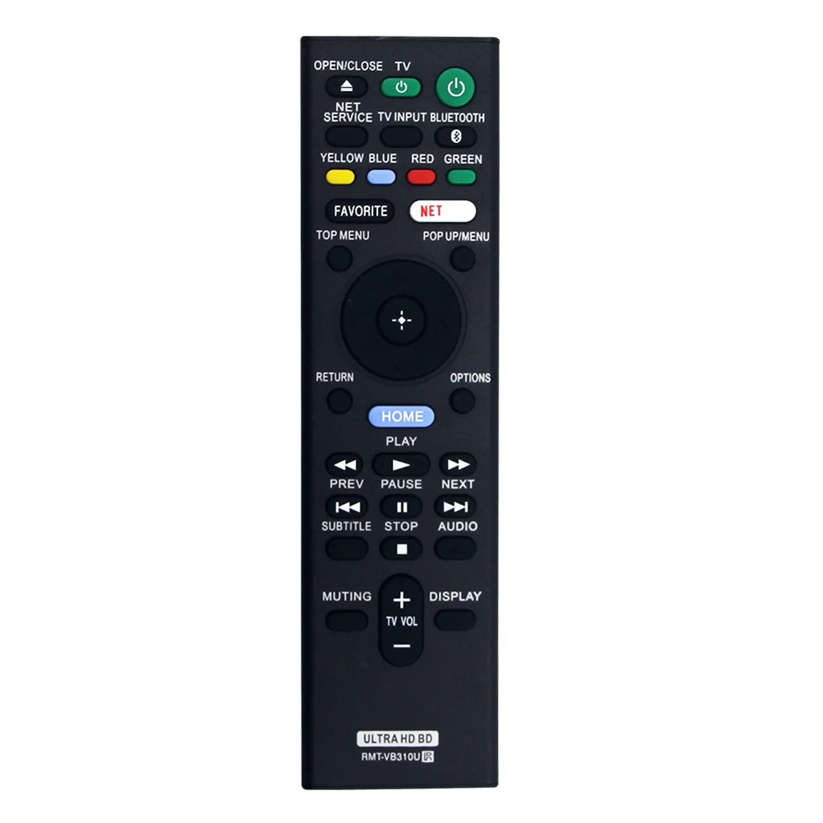 BISMZ استبدال جهاز التحكم عن بعد RMT-VB310U لسوني RMT-VB310U ULTRA HD Blu-Ray BD مشغل أقراص DVD