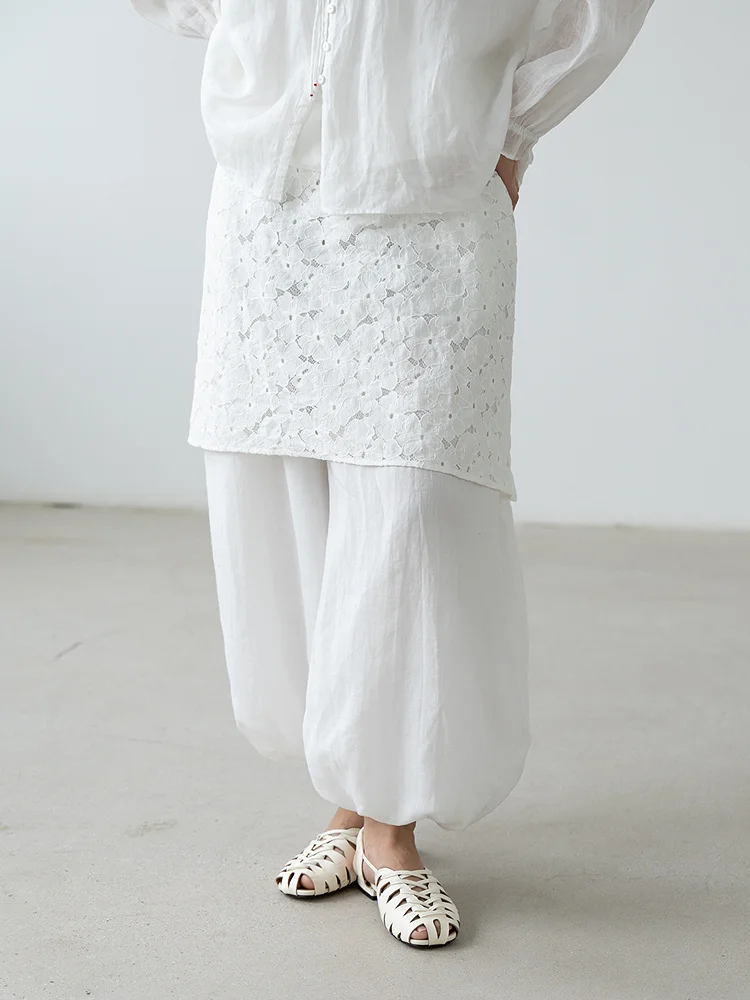 white-lace-hollow-out-short-skirt-women's-new-style-outerwear-half-body-new-model-lsx041-blooming-lingerie-cotton-sensation