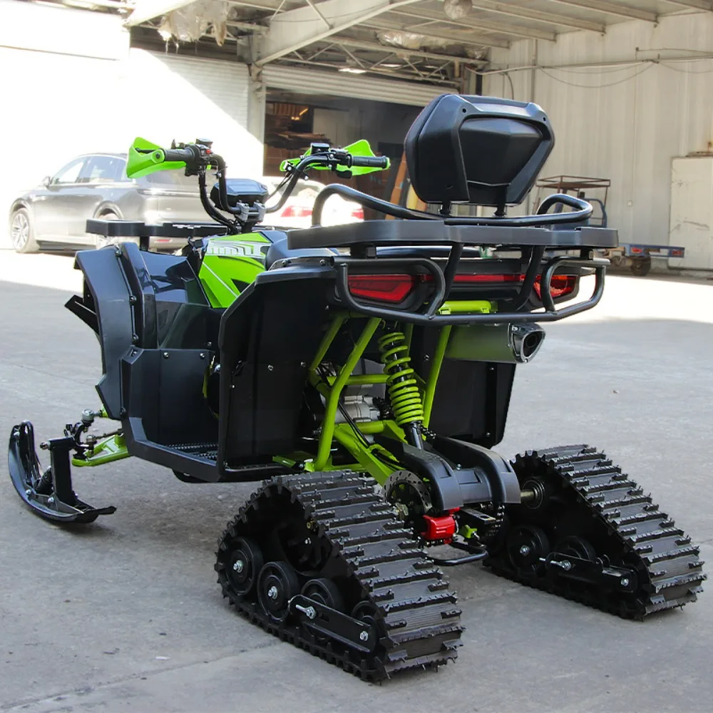 200cc سنو ATV أربع عجلات على الطرق الوعرة المسار دراجة نارية تزلج الكبار الثلج مع فرامل قرصية هيدروليكية وشاشة الكريستال السائل جميع التضاريس #5