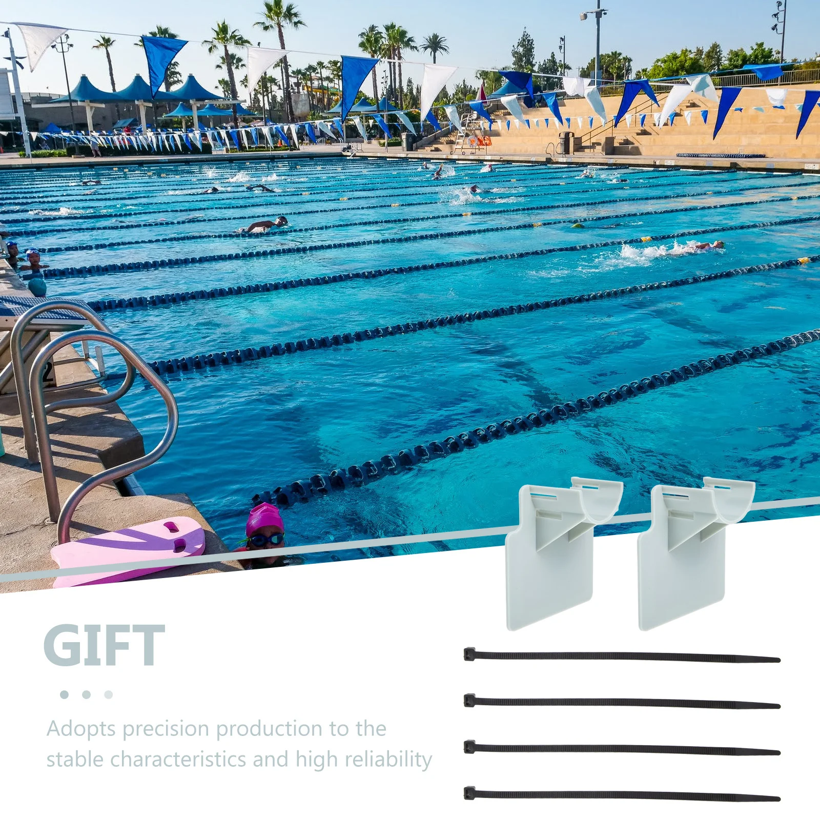 

2 set Soft Tube Support Set Heavy Duty Hose Fixing Holder For Swimming Pool Prevents Kinking Durable Pp Nylon Material Pool Pump