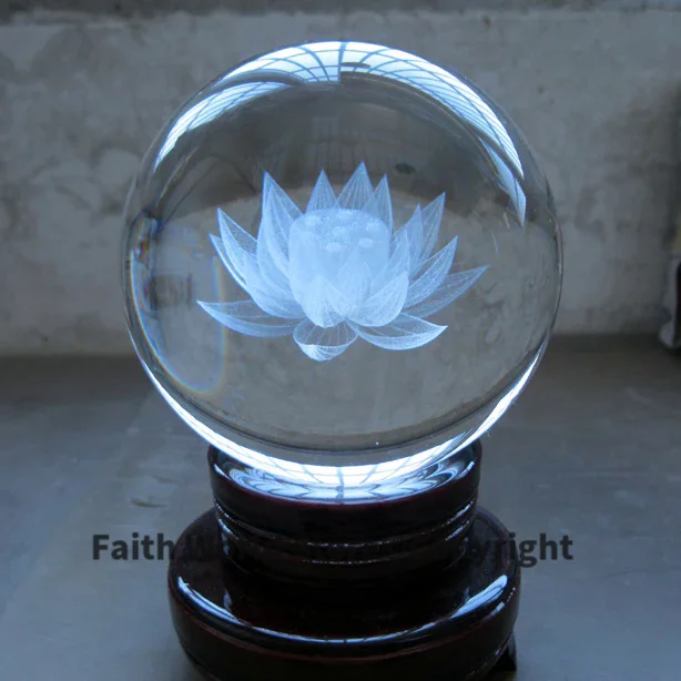 

Wholesale Buddha # efficacious HOME House Talisman- exorcise evil spirit The town house Buddhist 3D Lotus Crystal ball statue