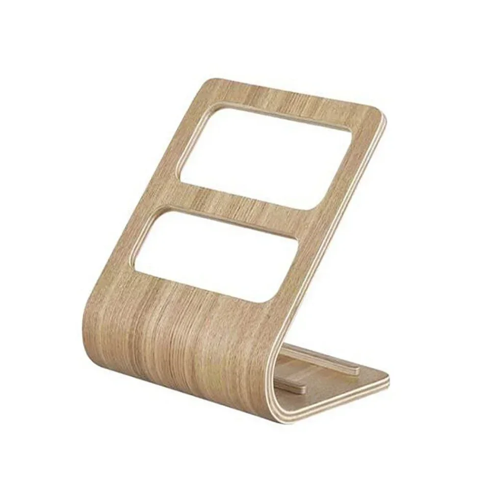 

Delicate Touch Phone Holder Creative Wooden Storage Rack Holder Mobile Phone Remote Control Stand Tv Wooden Home