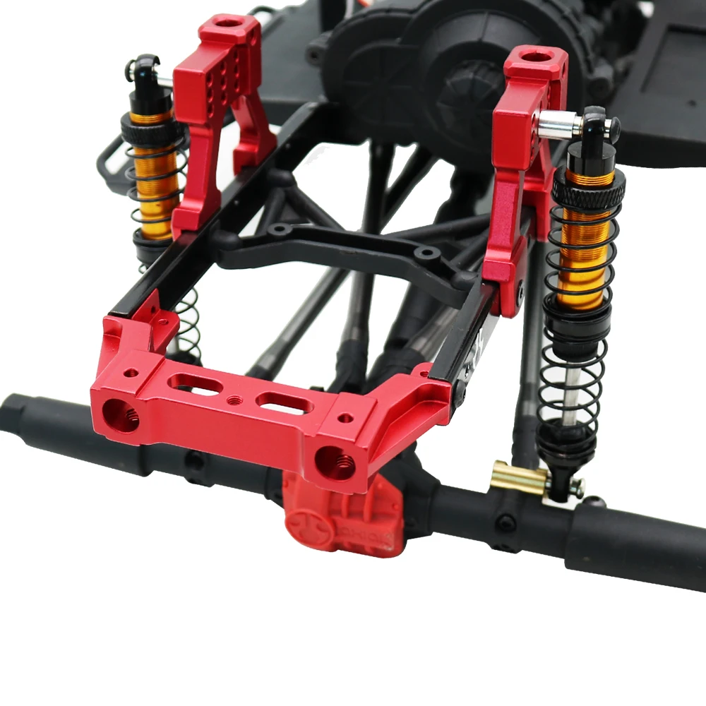 Aluminum Alloy Front Rear Rail Bumper Mounts Stand for 1/10 RC Crawler AXIAL SCX10 II 90046 90047 Metal Upgrade Parts