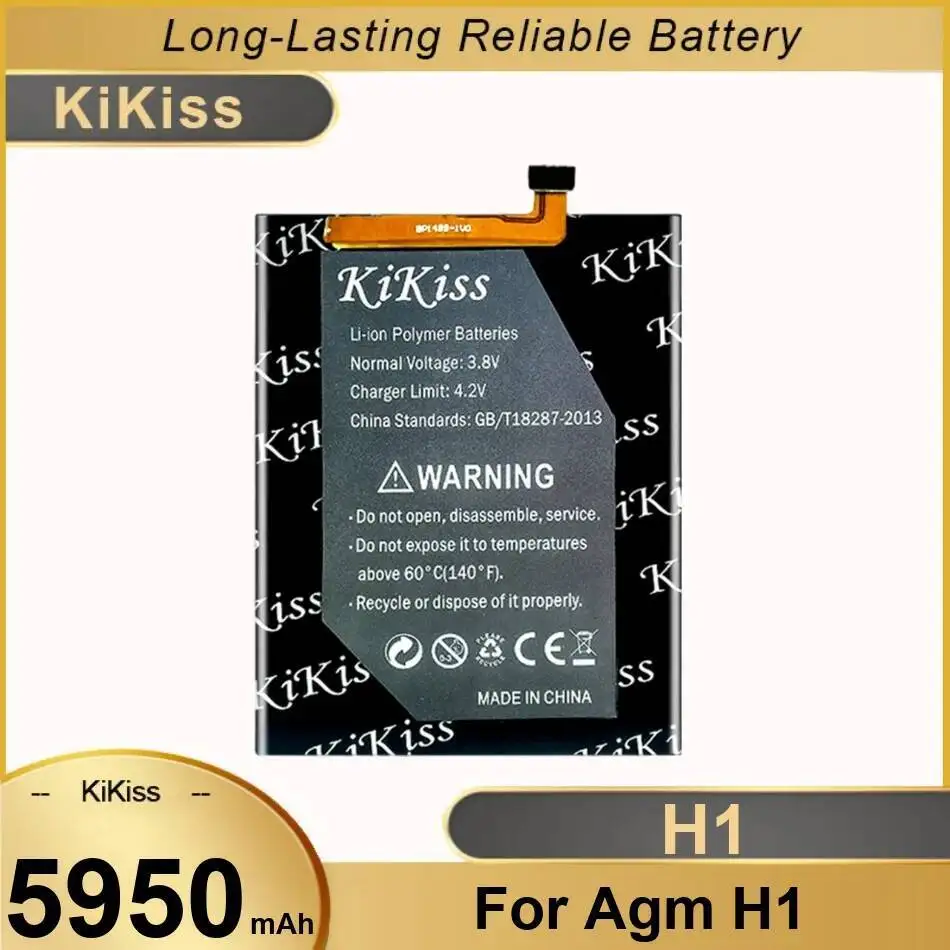 

Экологически чистый аккумулятор мобильного телефона Надежная замена 5950 мАч для Agm H1
