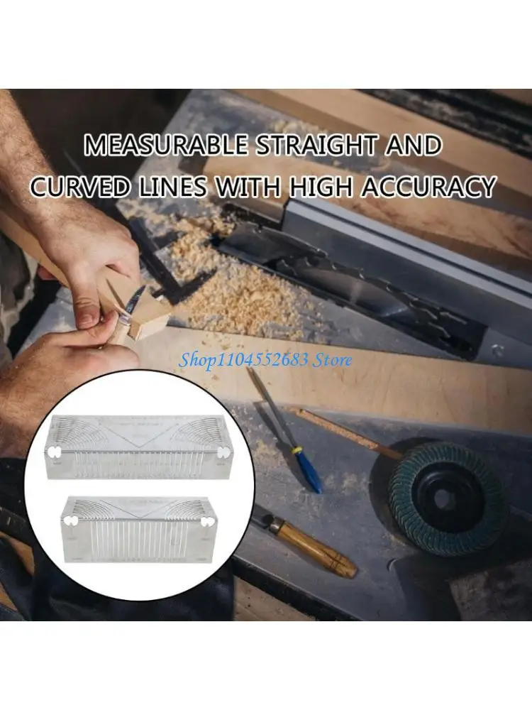 

Y6GD Multifunction Corner Drawing Ruler Square Tube Folding Right Angles Drawing Tool