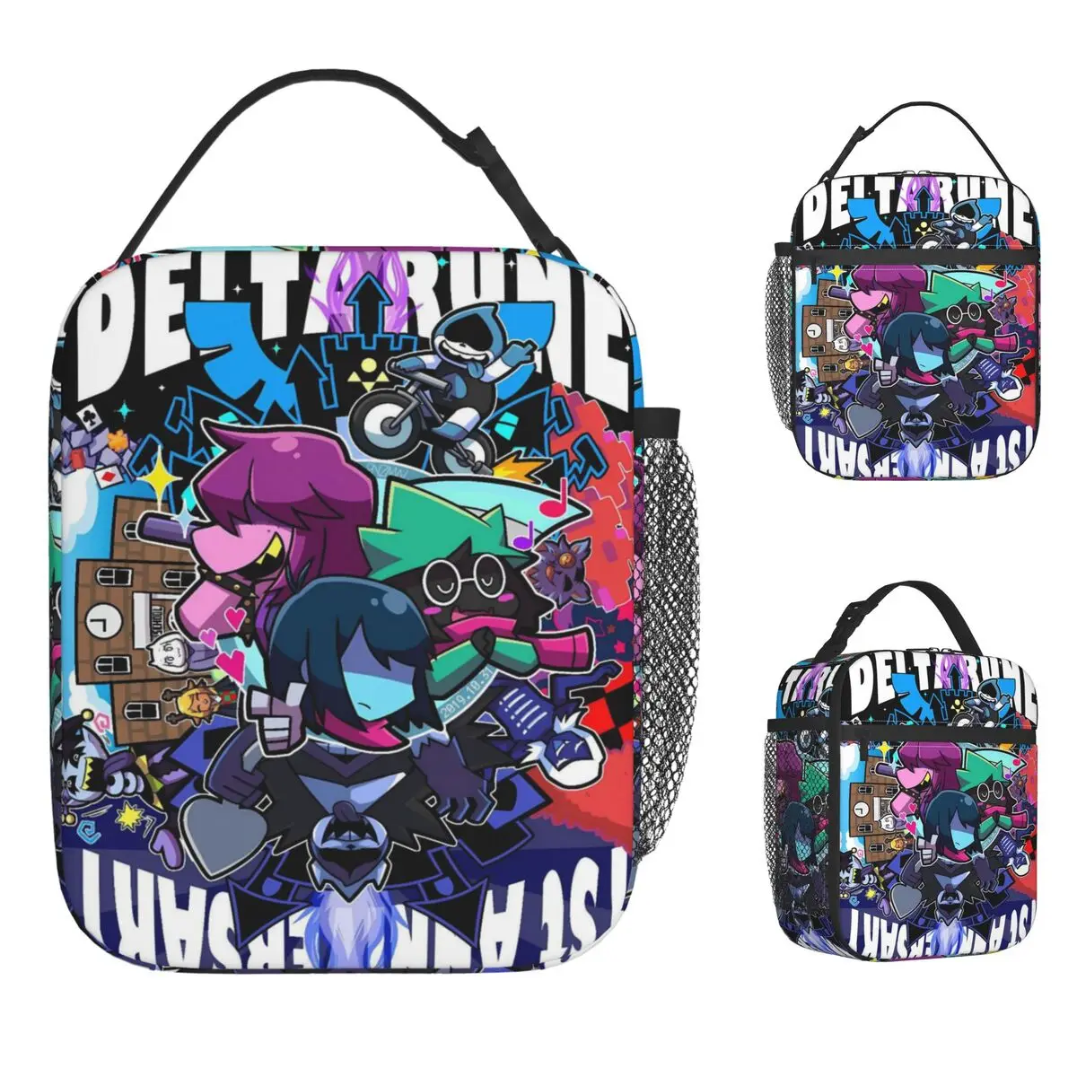 

Сумка для обеда Kris Deltarune Tenna, школьный ланч-бокс для детского отдыха, графические термосумки для обеда, Оксфорд, удобная сумка-холодильник