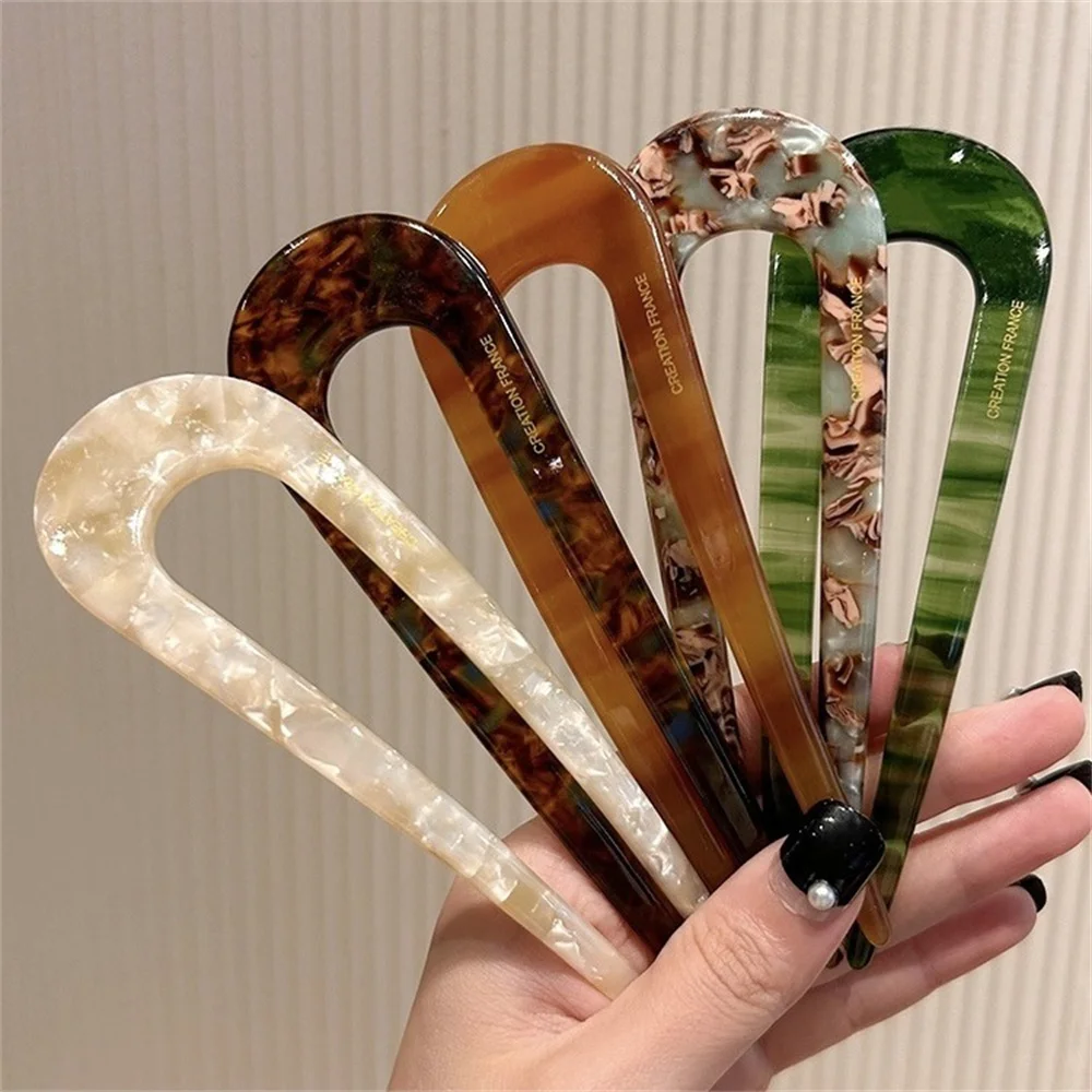 Korean Hair Clips for Women Elegant Back Hairpins for Girls Hair Accessories Vintage Barrettes Ponytail Clip Lady Headdress