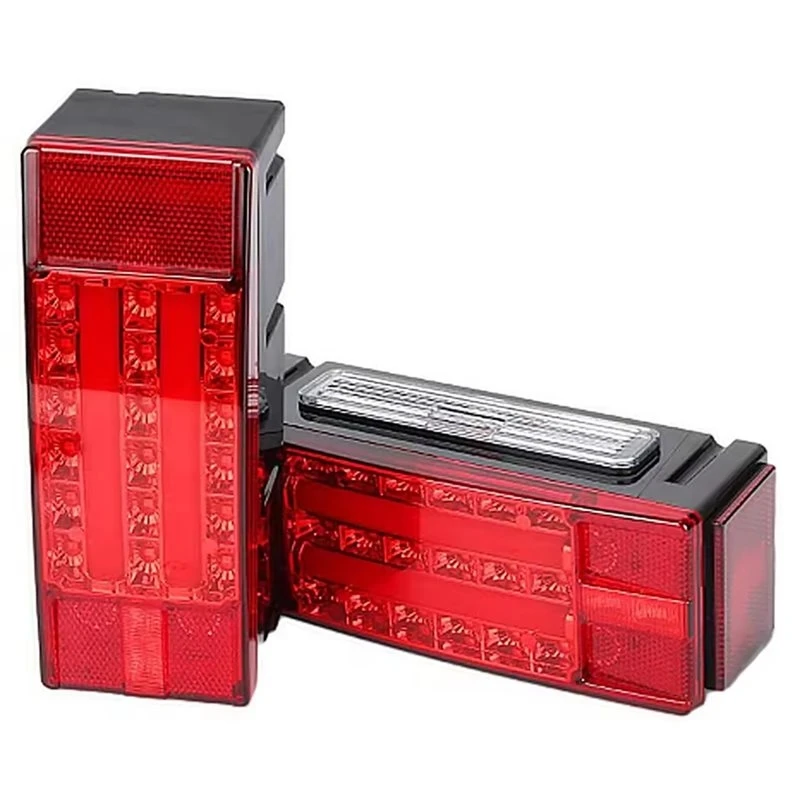 DT42-1Pair 12V Rectangular Submersible LED Trailer Light