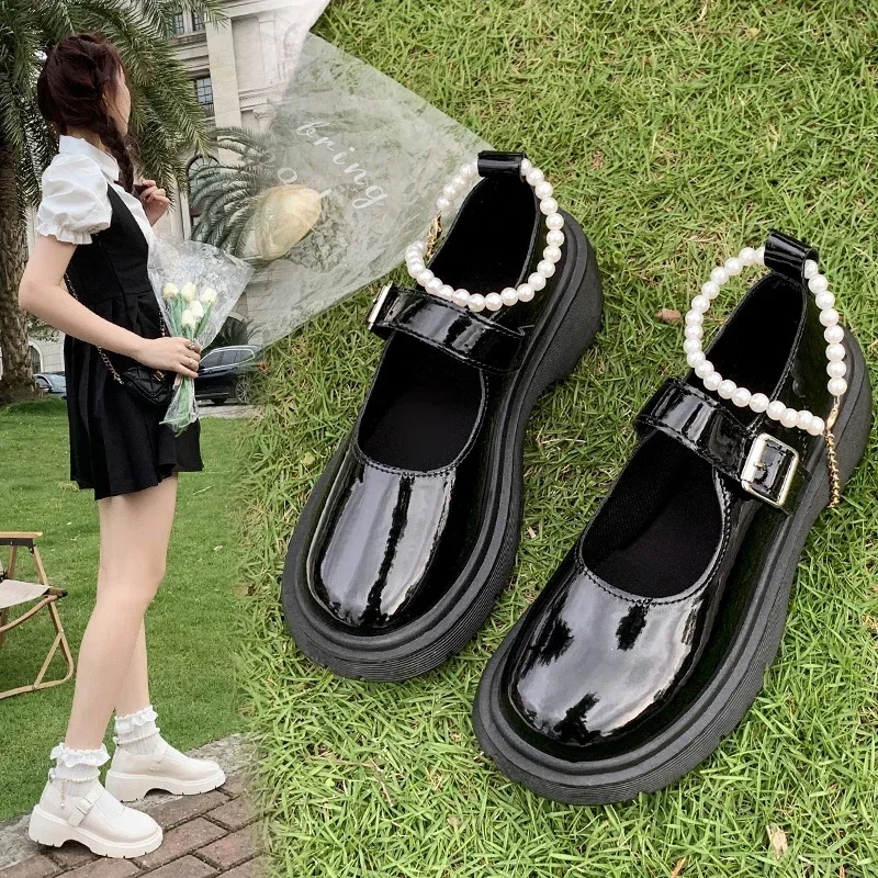 

Lolita Japanese Mary Jane Shoes Women Vintage Girls Students JK Uniform Platform Shoes Female Cosplay High Heels Zapatos Mujer