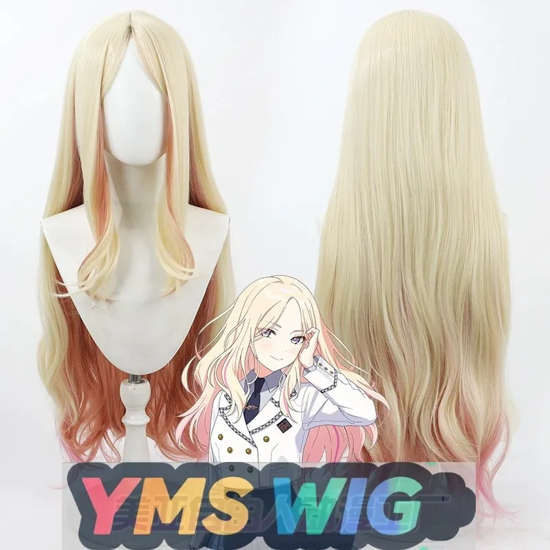 

【YMS WIG】Школьный идол Мастер Tenoh Hoshin Косплей Парик Стиль кожи головы Градиент цвета Слегка вьющиеся длинные волосы