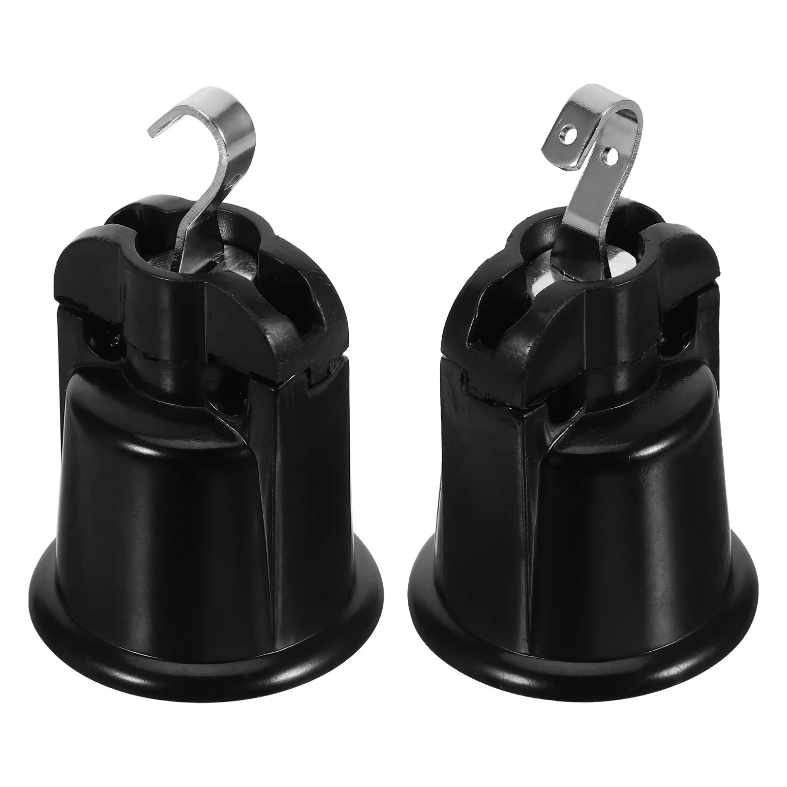 2 قطعة E26 معلقة مقبس الإضاءة مادة الباكليت شجرة عيد الميلاد مصباح حامل عطلة ضوء لمبة حامل للزينة