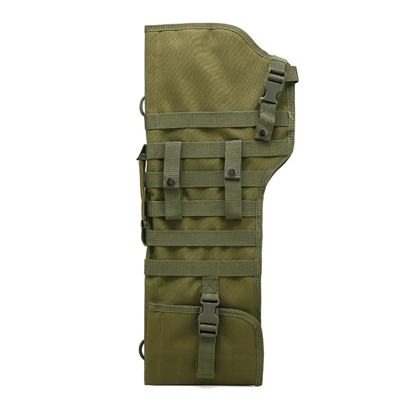 Tactical Dual Rifle Shotgun Bag Scabbard Holster Gun Carry Backpack Airsoft Gun Holster Hunting Molle Pouch Bag