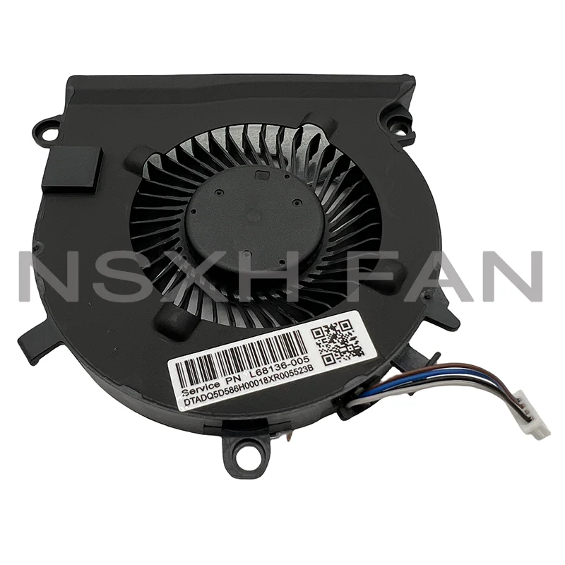 Ventilador de refrigeração CPU para Pavilion Gaming, 15-EC, L77560-001, 15-EC0001NE, 15-EC0045AX, 15-EC0002NG, TPN-Q241, TPN-Q229, Novo