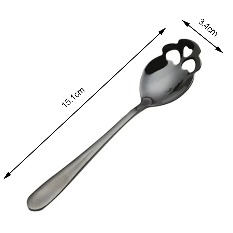 1PCS Coffee Spoon Creative Skull Shape Teaspoon Stainless Steel Tableware Dessert Coffee Scoop For Tea Sugar Christmas Gifts view 6