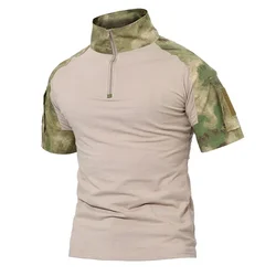 Camiseta táctica manga corta camuflaje para hombre