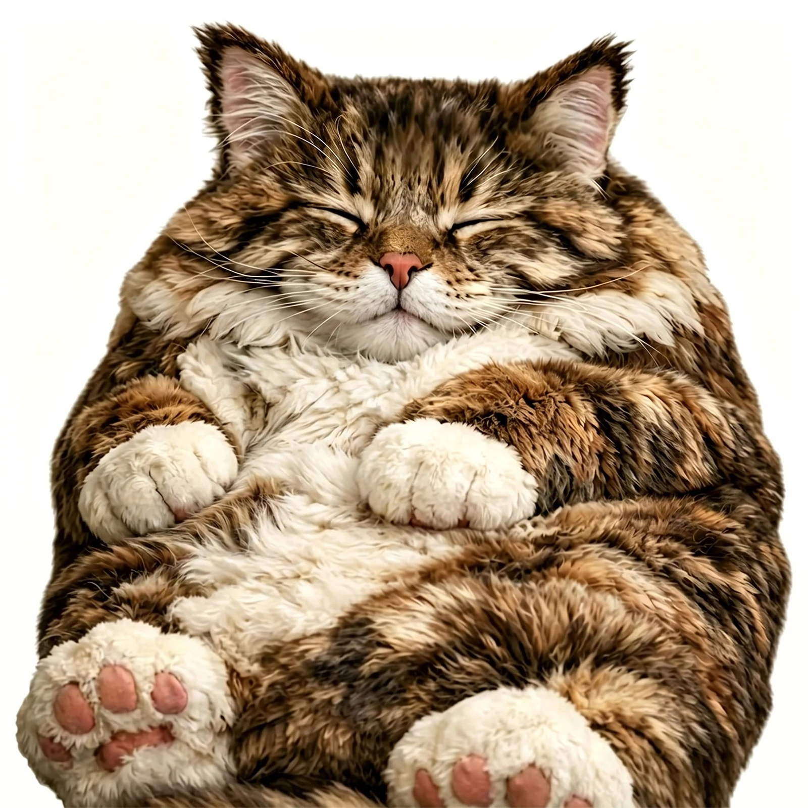 Fluffy Cat Shaped Sleeping Bag Comfortable Cat Plush Sleeping Bag Washable Cute Cat Envelope Sleeping Bag for Indoor Outdoor Use