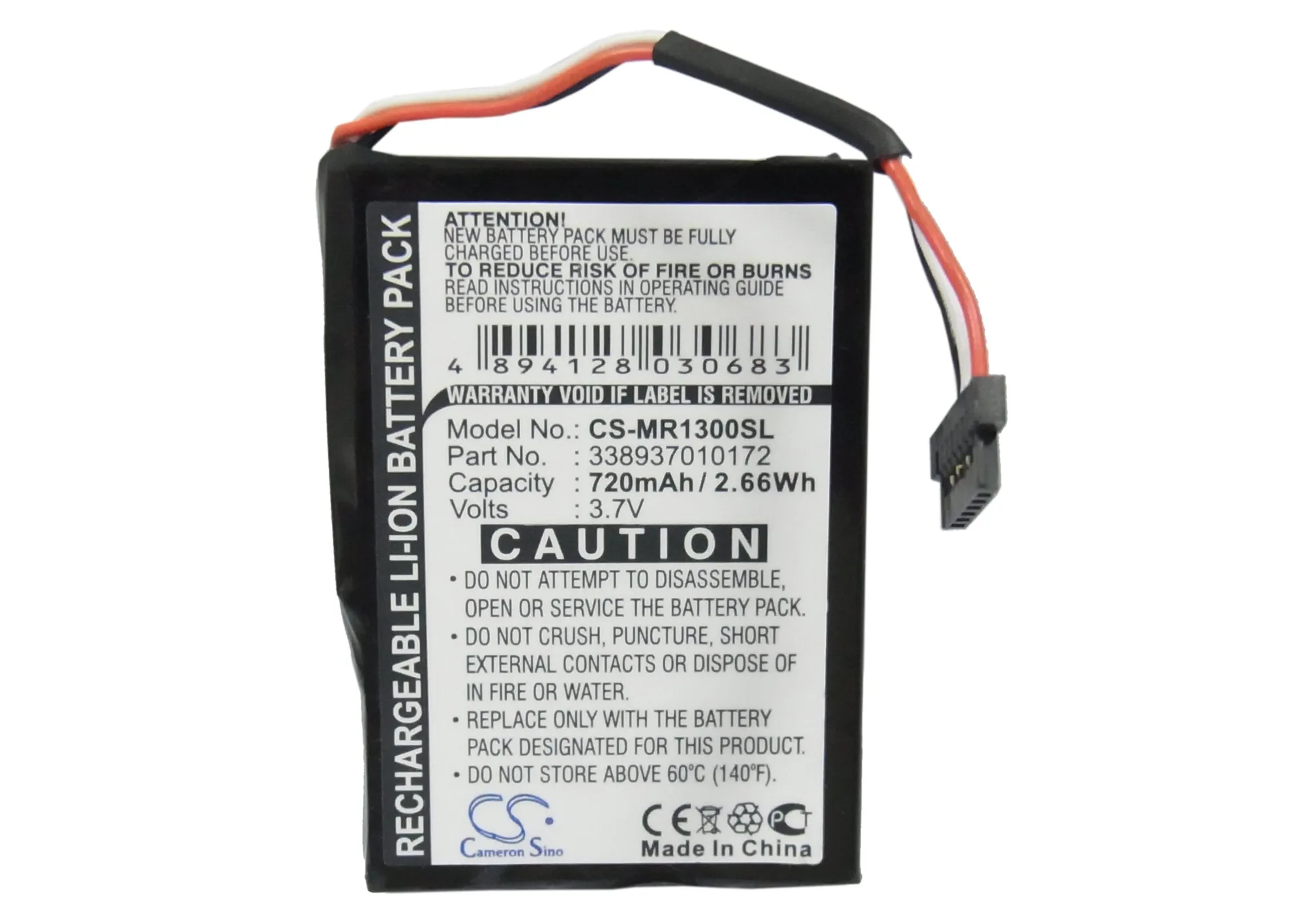 

Li-ion GPS, Navigator Battery for Magellan,3.7v,720mAh,RoadMate 1300,RoadMate 1340,338937010172