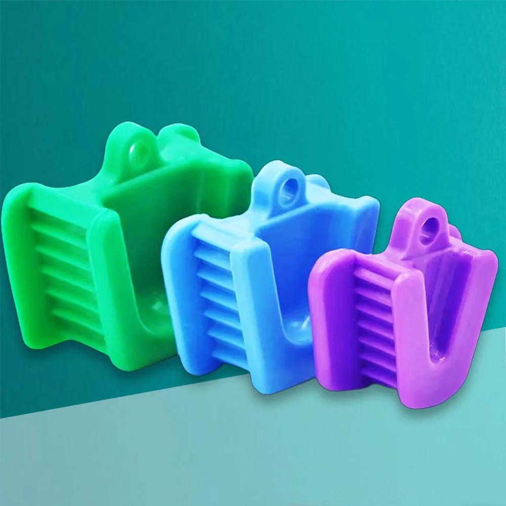 

3PCS Dental Autoclavable Occlusal Pad Teeth Prop Bite Rubber Opener Retractor Instrument for Mouth Opening Dentistry Tools