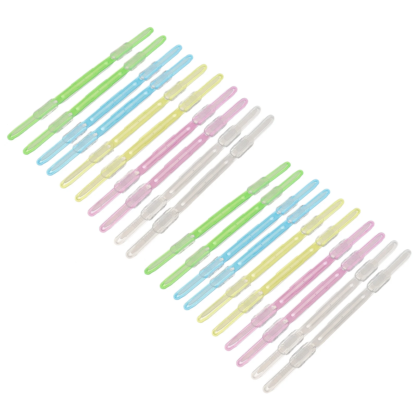 20 قطعة مقاطع الموثق البلاستيك تجليد الكتب كليب الثقيلة لوازم مكتبية لربط الورق فضفاضة ورقة لقط خفيفة الوزن #6