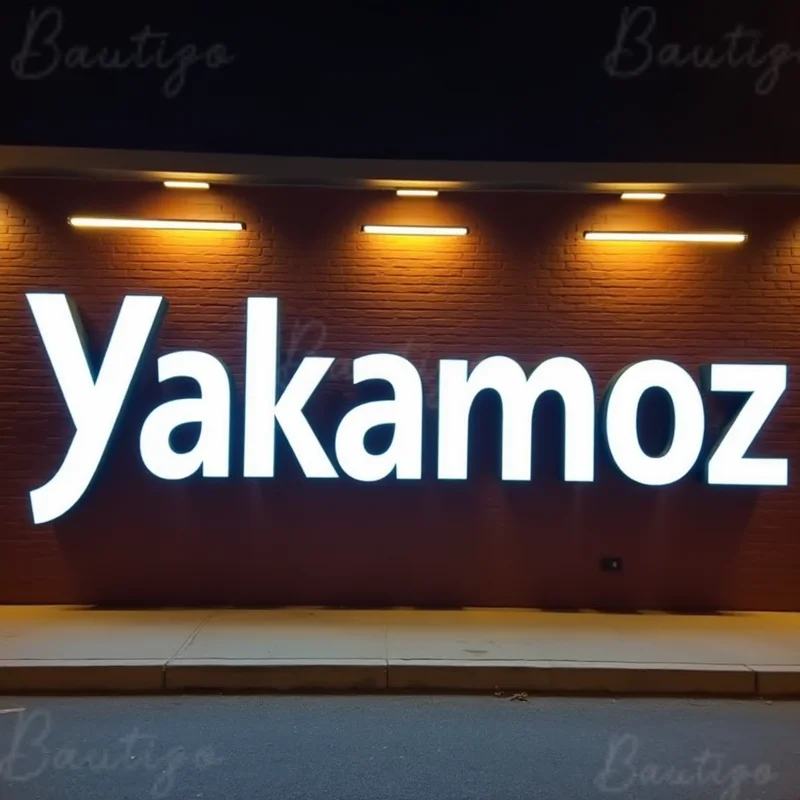 Custom Illuminated LED Frontlit 3D Metal Letters Sign For Business Storefront Outdoor Waterproof Light Up Signage