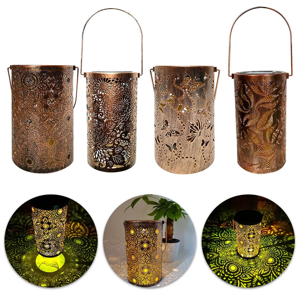 

Butterfly/Flower/Leaves Solar Lanterns Waterproof Outdoor LED Lights Outdoor Solar Landscape Lights for Patio Yard Pathway Decor