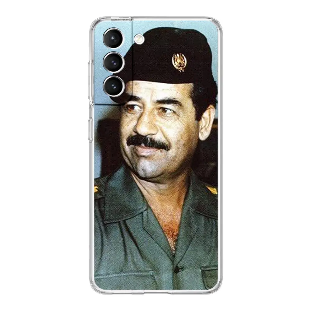 Clear Phone Case For Samsung Galaxy S24 Plus S23 FE S22 S21 S20 Ultra 5G S10 S10E S9 S8 Soft Cover Arabic Iraq Saddam Hussein